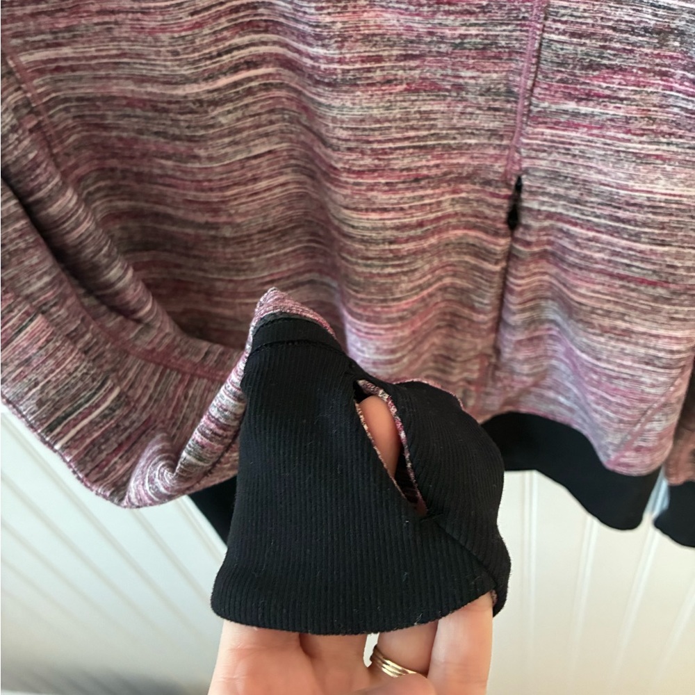 Lululemon Runderful Half Zip Top Womens 10 Space Camo Berry Rumble pullover - Picture 10 of 12